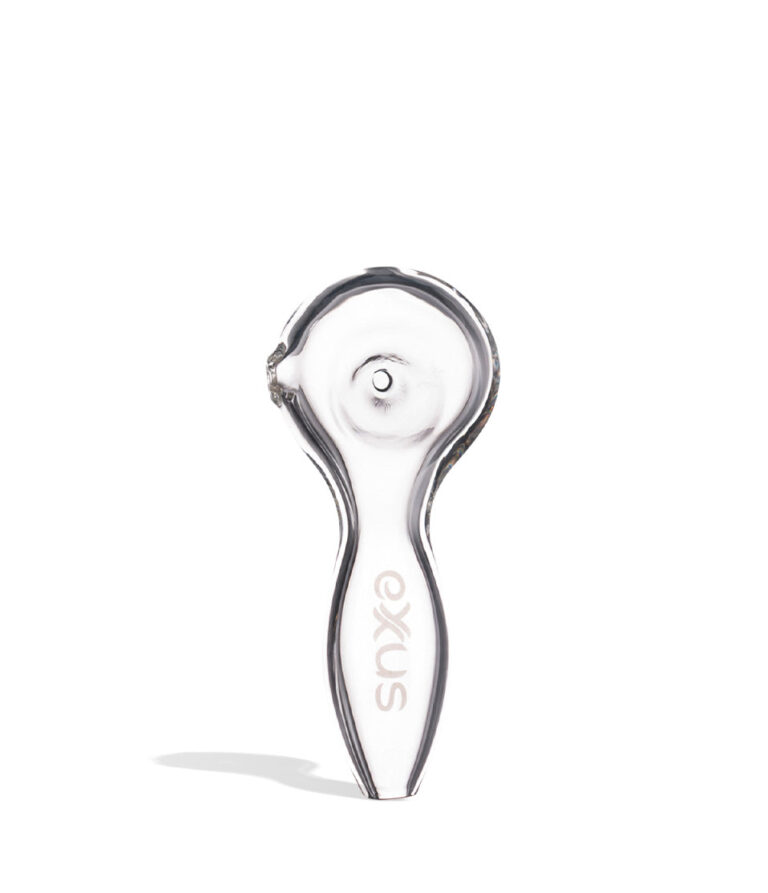 Clear Exxus Vape BUBL Hand Pipe 12pk Front View on White Background