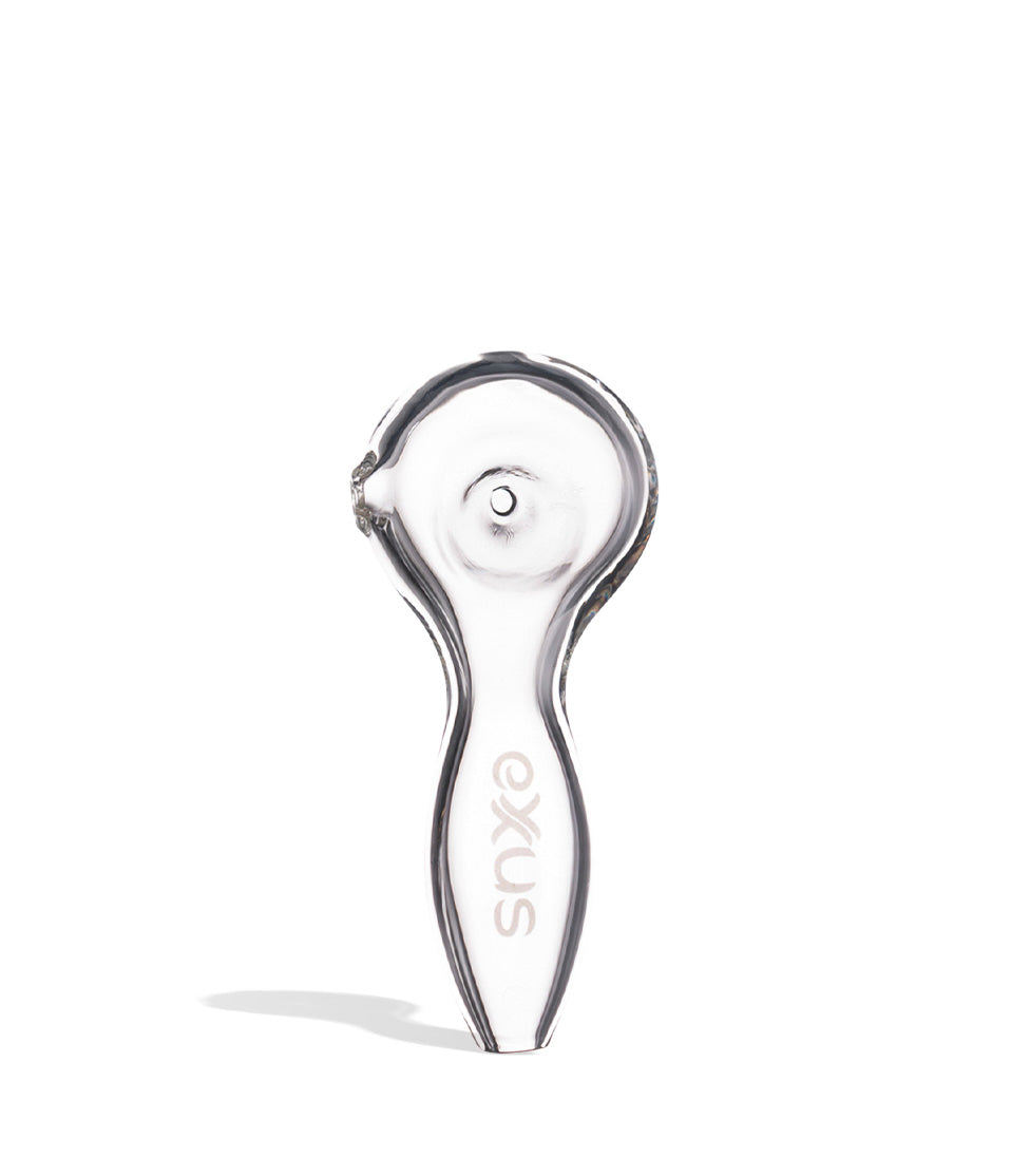 Clear Exxus Vape BUBL Hand Pipe 12pk Front View on White Background