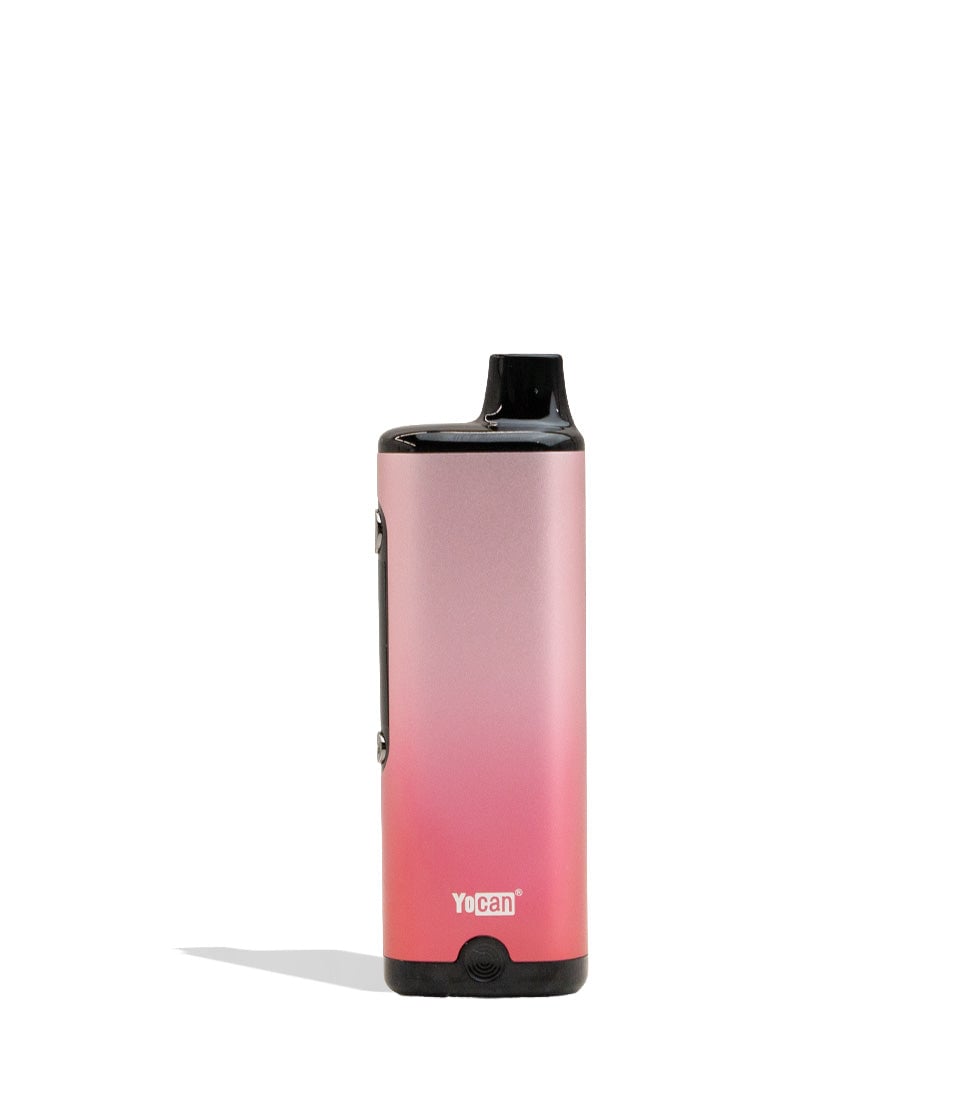 Pink Yocan Ziva 2.0 Variable Voltage Battery 10pk Back View on White Background
