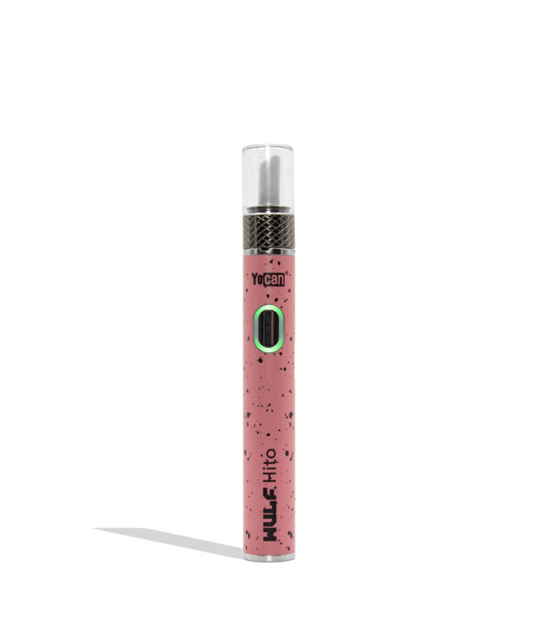 Wulf Mods Hito Knife Kit pink black spatter colorway on a white backround