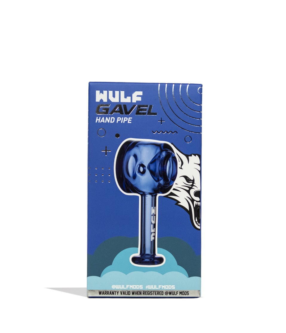 Blue Wulf Mods Gavel Hand Pipe 15pk Packaging Front View on White Background
