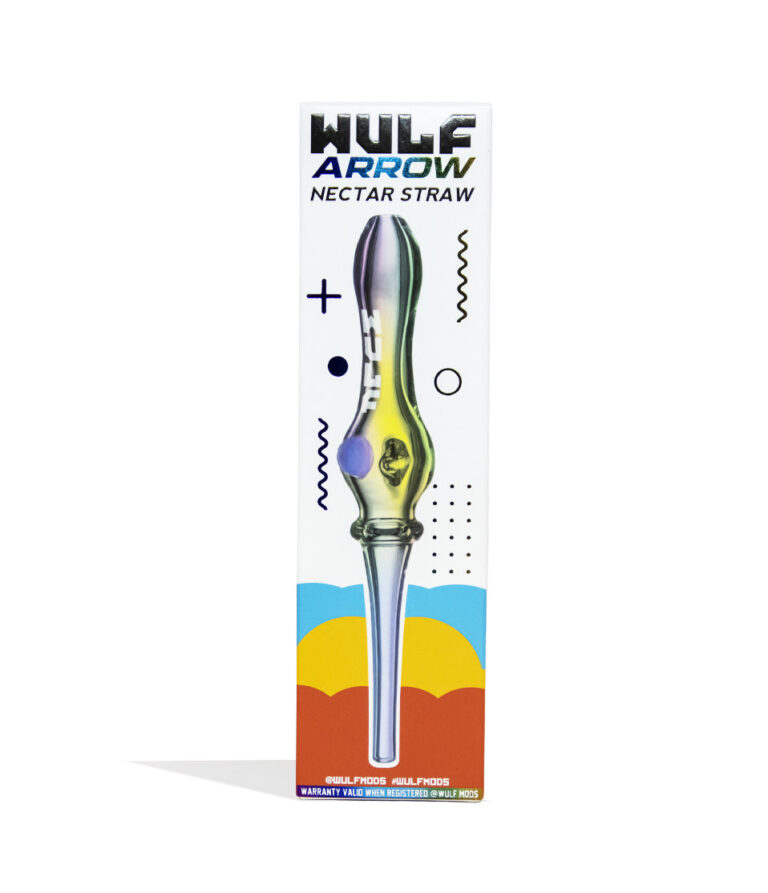 Full Color Wulf Mods Arrow Nectar Straw 15pk Packaging Front View on White Background