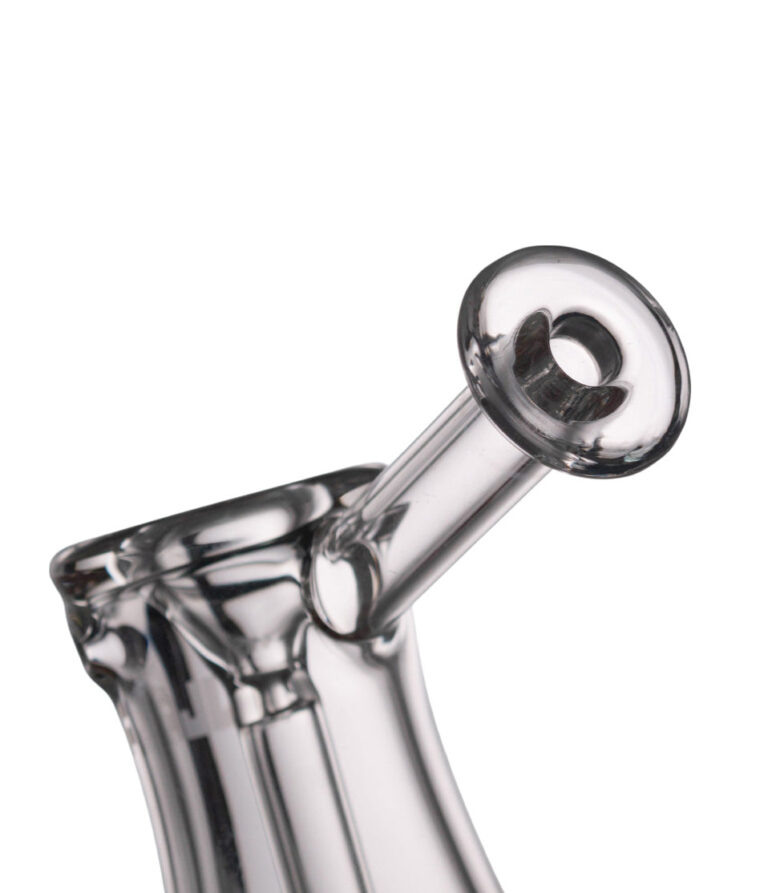 Clear Wulf Mods Rook Bubbler 6pk Closeup 3 View on White Background