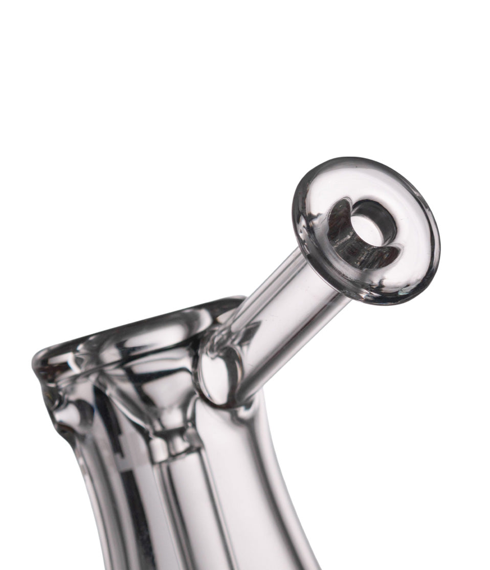 Clear Wulf Mods Rook Bubbler 6pk Closeup 3 View on White Background