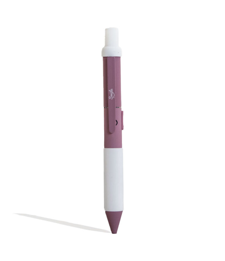 Pink Smyle Penjamin Cart Pen Variable Voltage Battery Front View on White Background