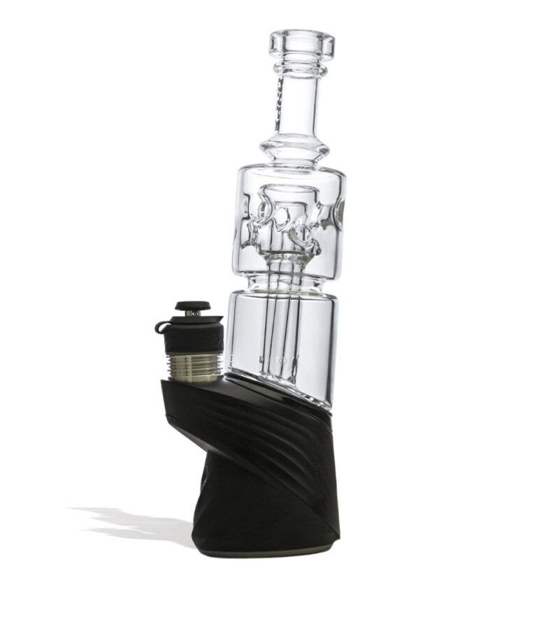 Clear Wulf Mods Fuse Puffco Peak Top With Peak on a white background