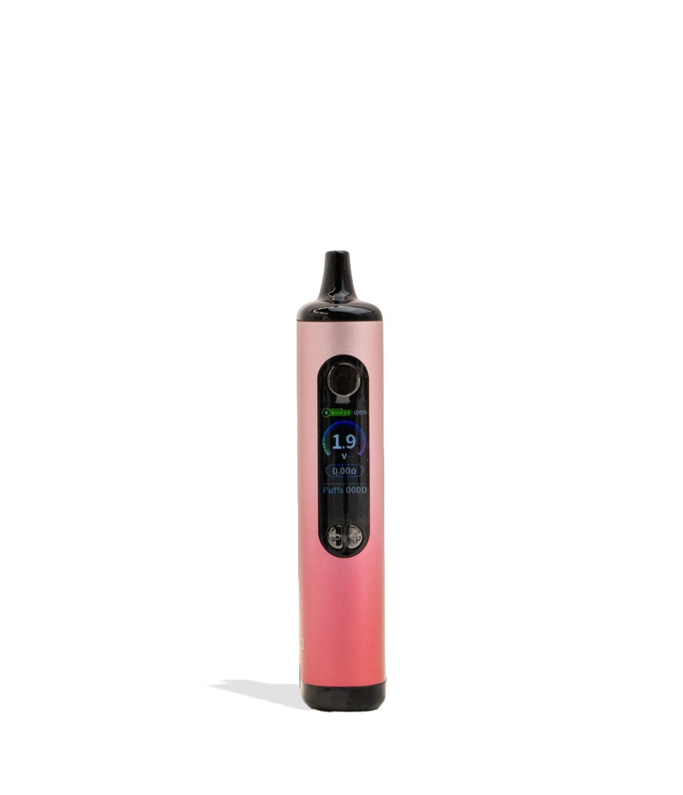 Pink Yocan Ziva 2.0 Variable Voltage Battery 10pk Face View on White Background
