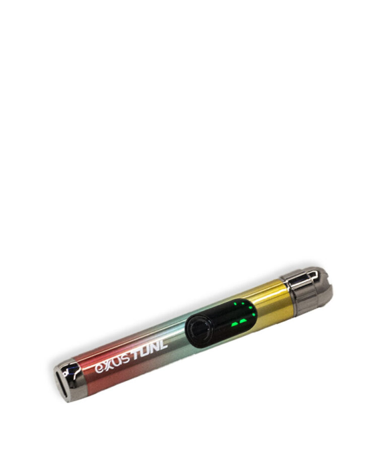 Full Color Exxus Vape TUNL 510 Thread Battery 12pk Down View on White Background