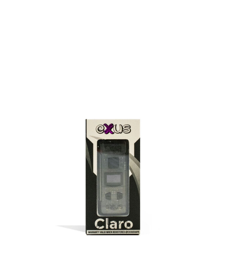 Black Exxus Vape Claro 510 Thread Battery 12pk Packaging Front View on White Background