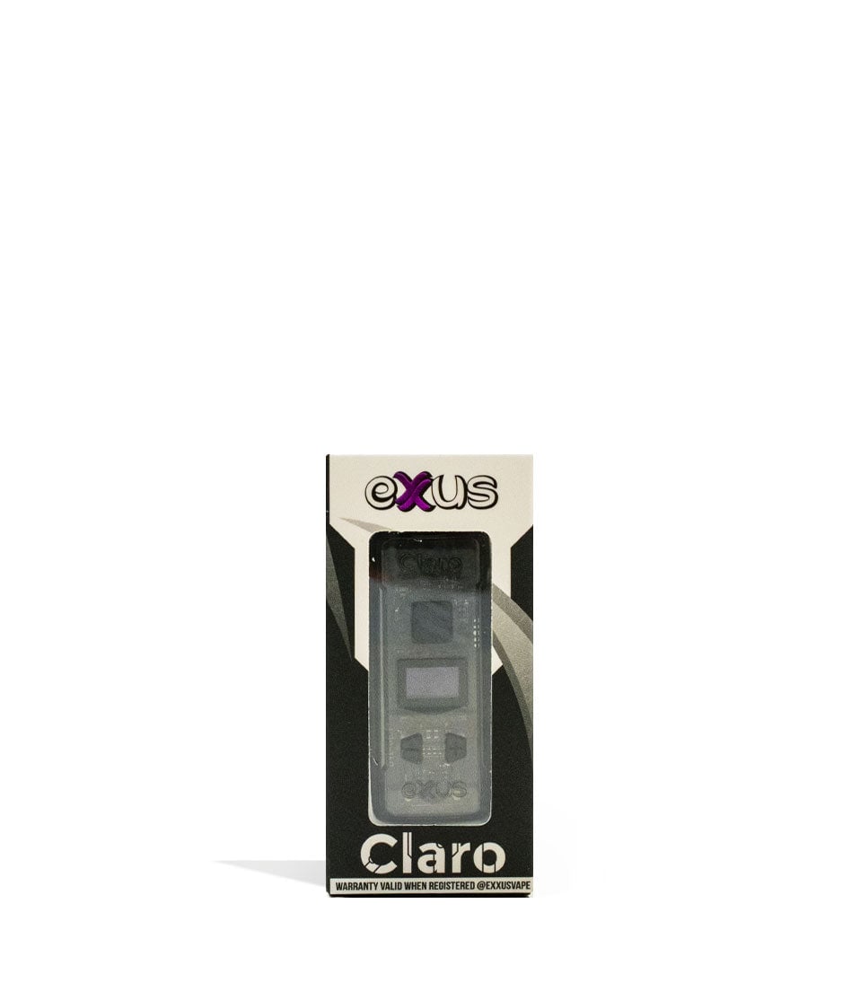 Black Exxus Vape Claro 510 Thread Battery 12pk Packaging Front View on White Background