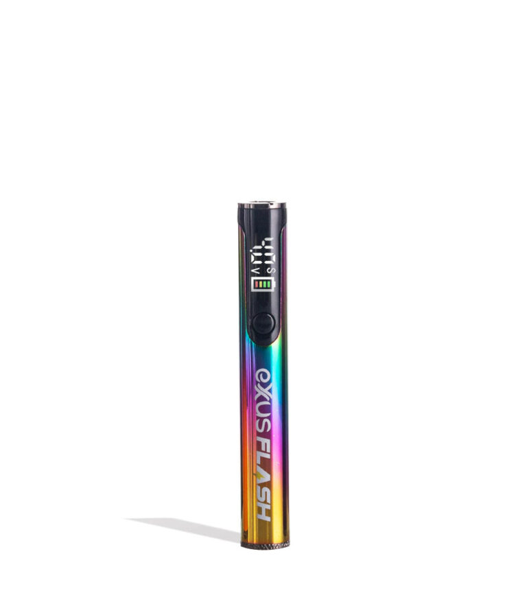 Prism Exxus Vape Flash Flashlight and 510 Variable Voltage Battery 12pk Front View on White Background