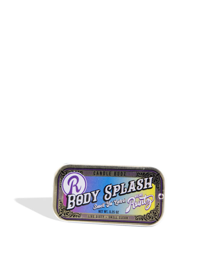 Real Runty Candle Budz Body Splash Pocket Cologne on white background