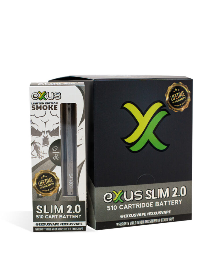 Smoke Exxus Vape Slim 2.0 510 Thread Battery 12pk on white background