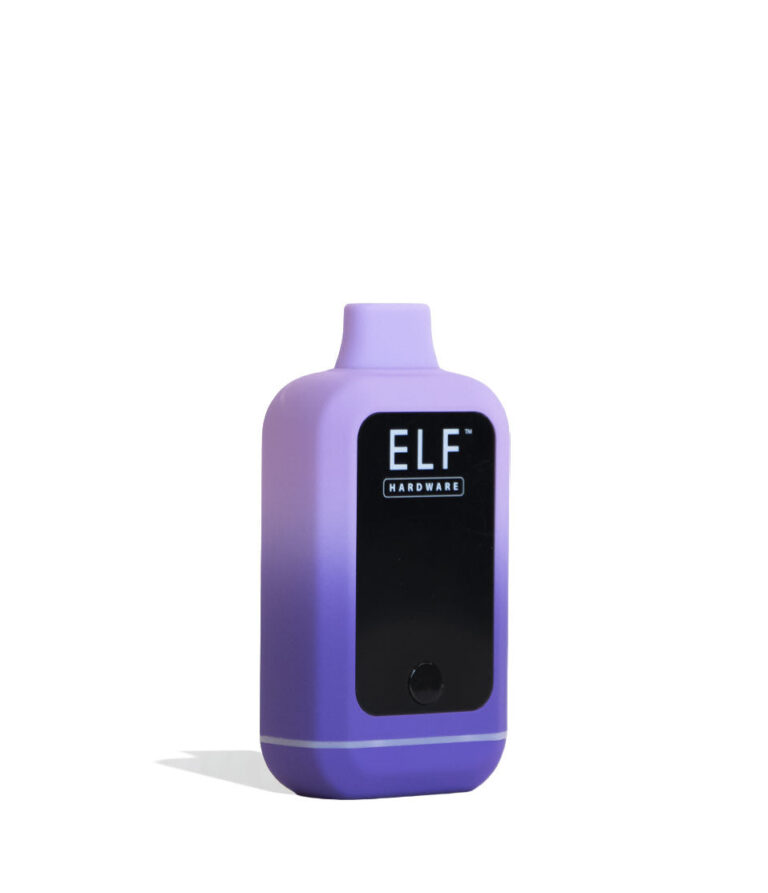 Purple Elf Hardware CannDual Extreme Variable Voltage Battery 10pk Angle View on White Background