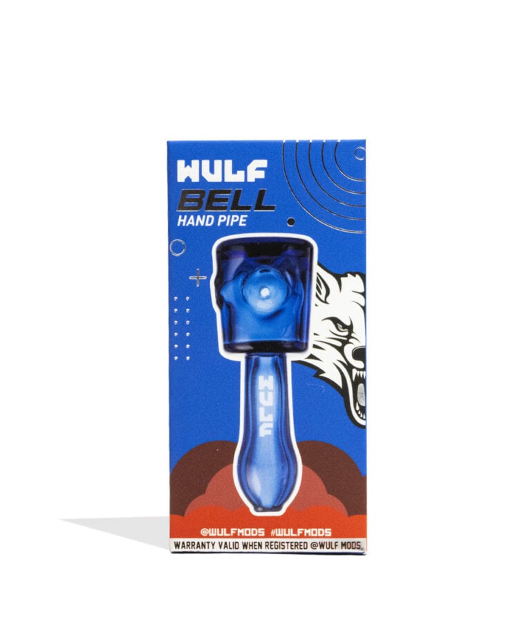 Blue Wulf Mods Bell Hand Pipe 15pk Front View on White Background