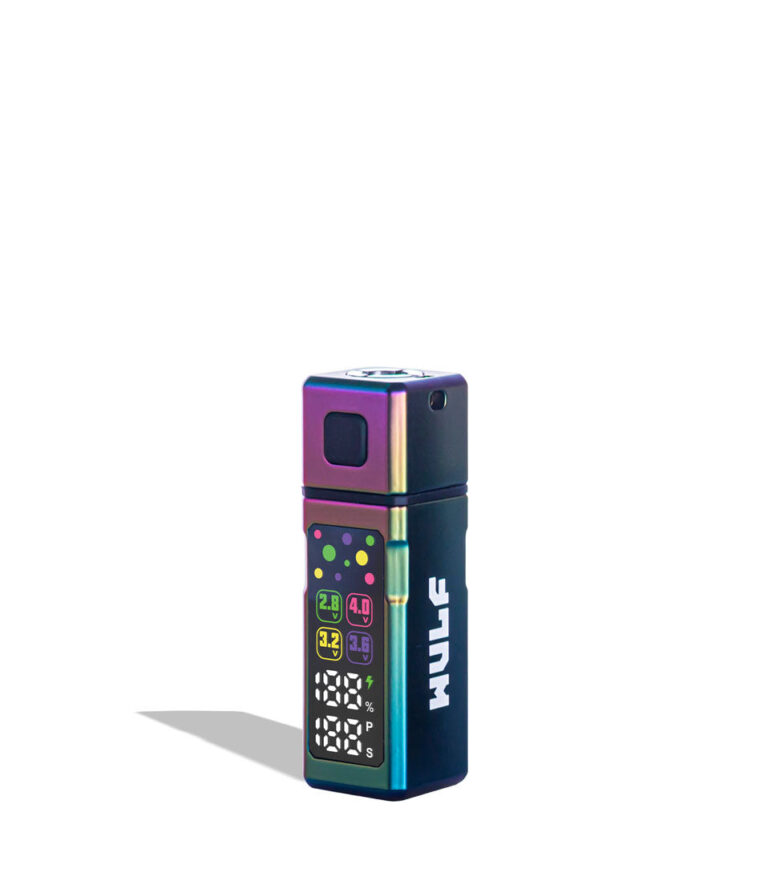 Full Color Wulf Mods Grid 510 Variable Voltage Battery left side view on white background