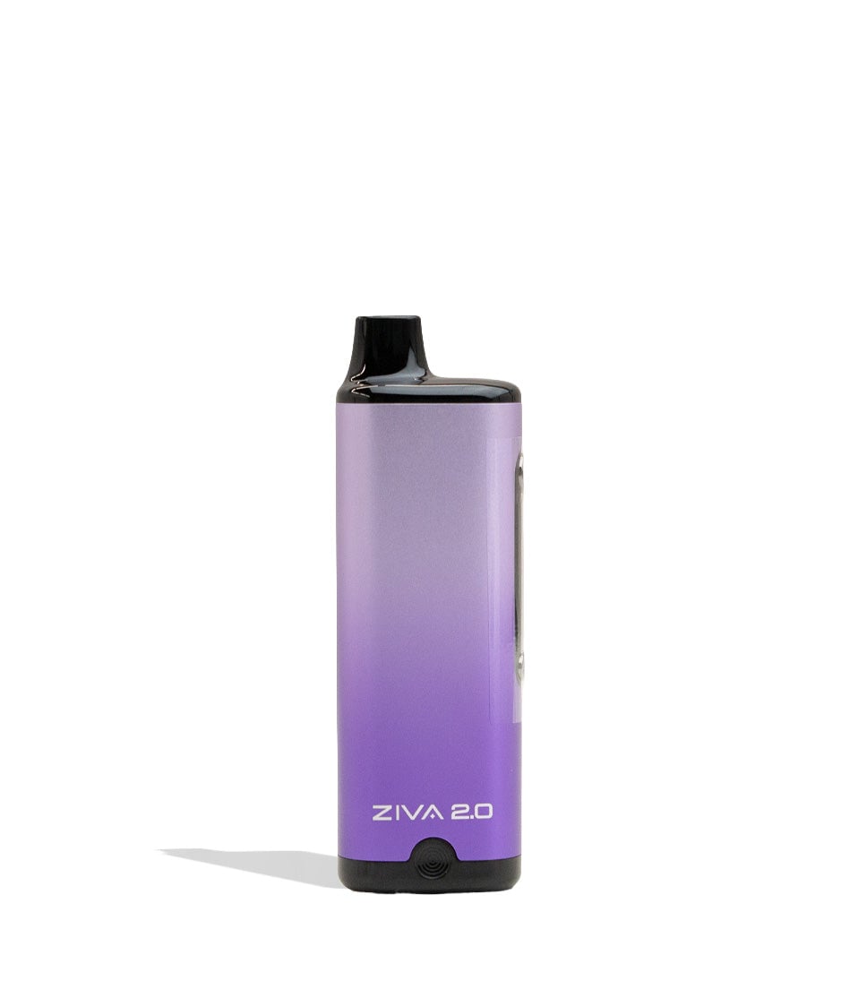 Purple Yocan Ziva 2.0 Variable Voltage Battery 10pk Front View on White Background