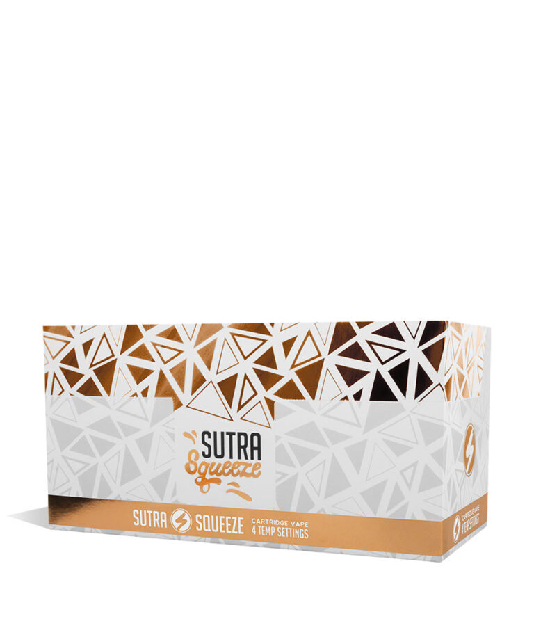 Bronze front view Sutra Vape Squeeze 510 Thread Battery 6pk on white background