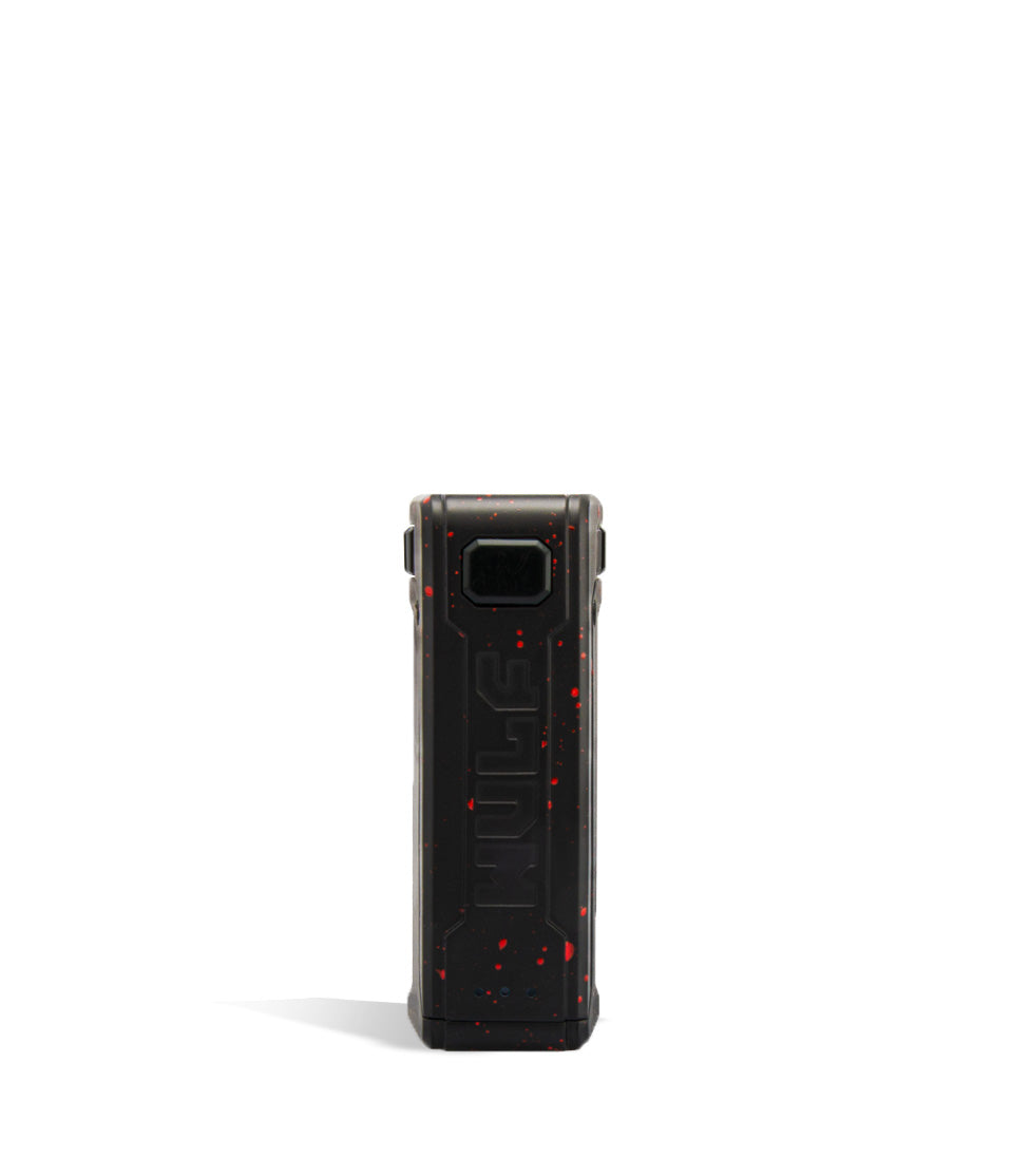 Black Red Spatter face Wulf Mods UNI S Adjustable 510 Thread Battery on white background