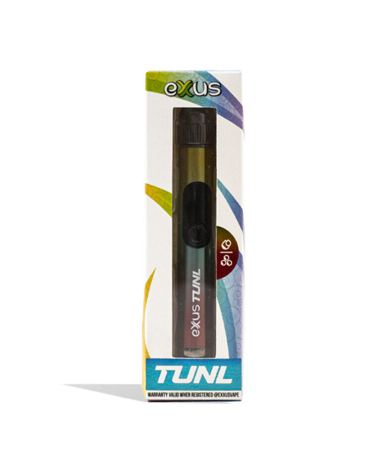 Full Color Exxus Vape TUNL 510 Thread Battery 12pk Packaging Front View on White Background
