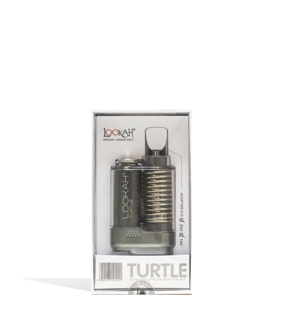 Grey Lookah Turtle 2g 510 Thread Battery Packaging Front View on White Background