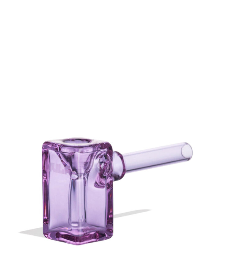 Purple Wulf DRFT bubbler side view on a white background