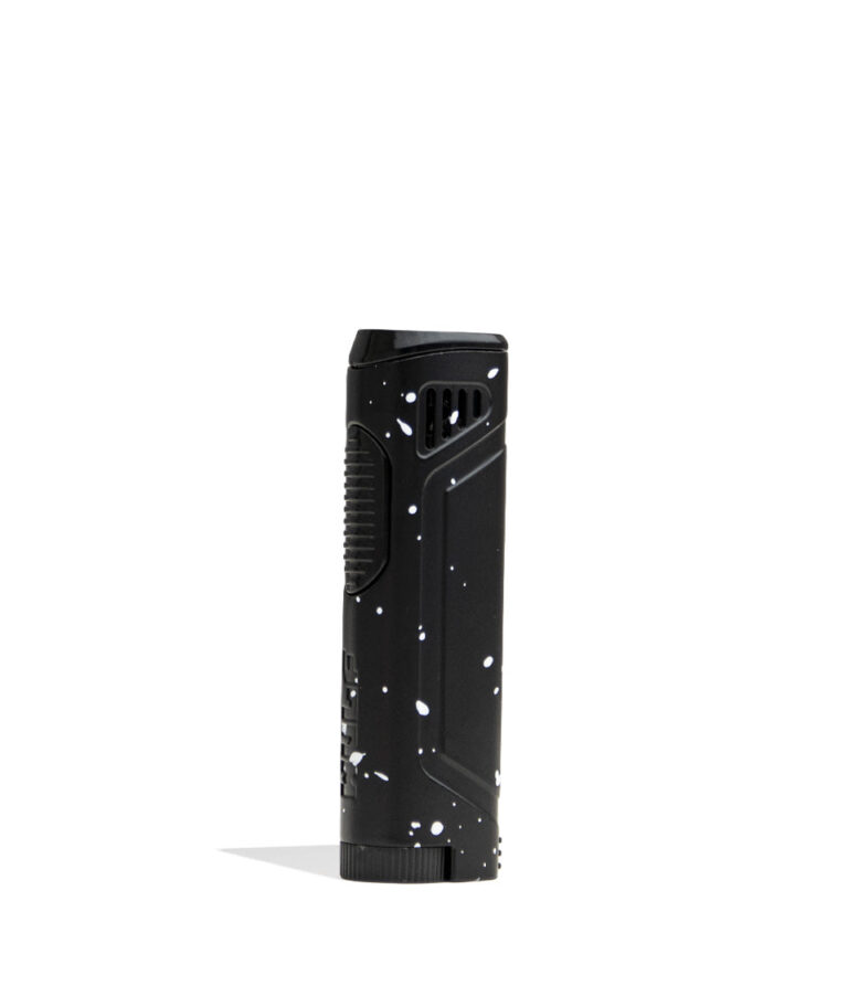 Black White Spatter Wulf Mods Blitz Butane Powered Torch 9pk Front View on White Background