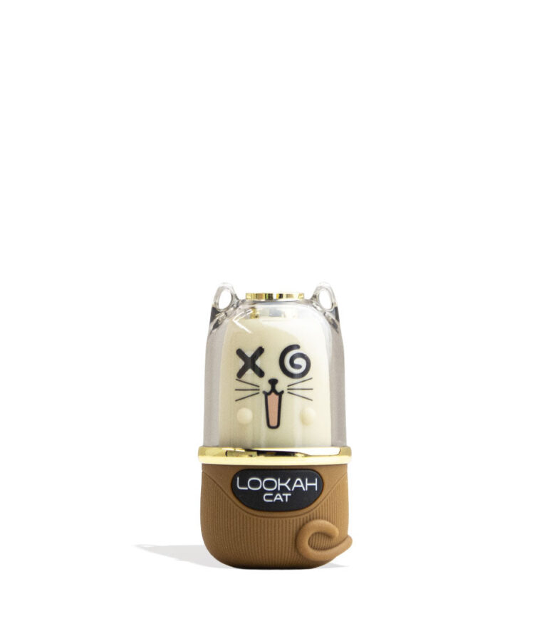 Chocolate Lookah Cat 510 Variable Voltage Battery Front View on White Background