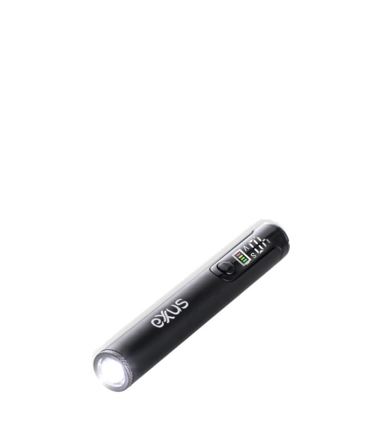 Raven Exxus Vape Flash Flashlight and 510 Variable Voltage Battery 12pk Down With Flash View on White Background