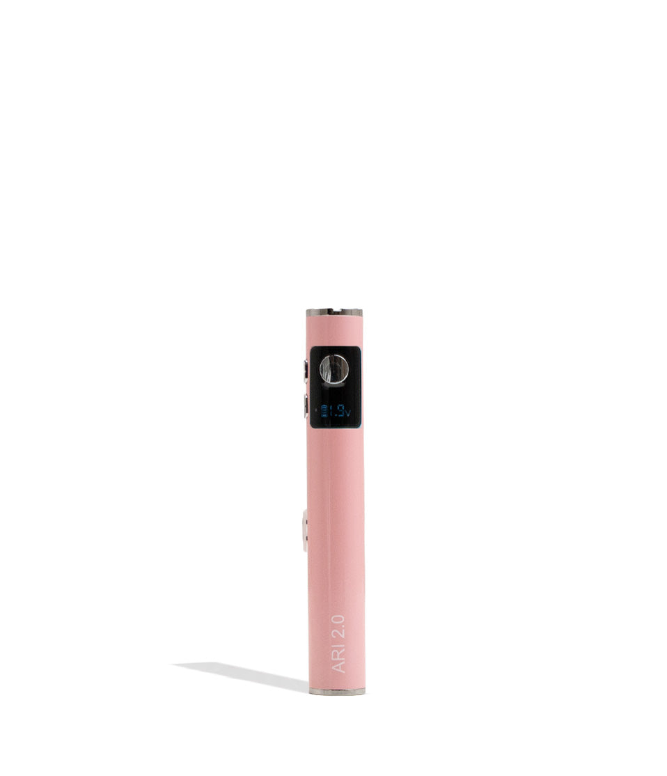 Pink Yocan Ari 2.0 Variable Voltage Battery 15pk Front View on White Background