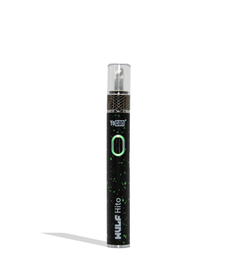 Wulf Mods Hito Knife Kit black green spatter colorway on a white background