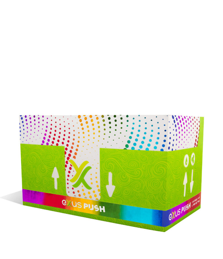 Full Color Exxus Vape Push 510 Thread Battery 12pk on white background