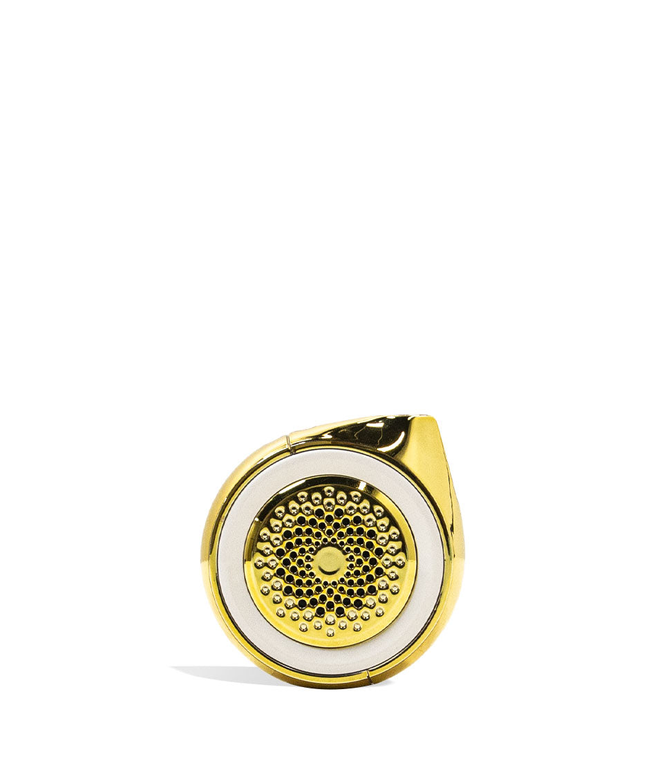 Lucky Gold Ooze Moves 510 Thread Battery and Wireless Speaker Back View on White Background