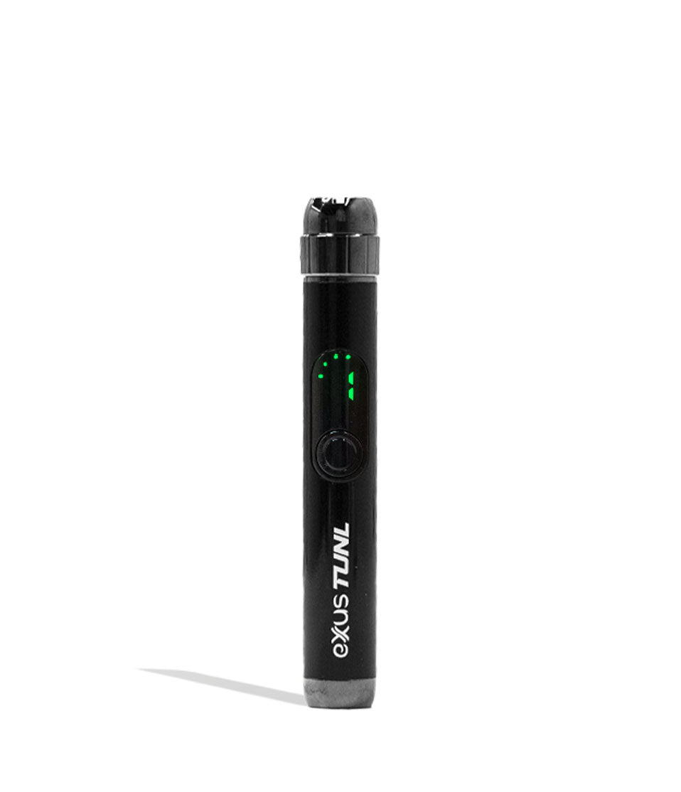 Black Exxus Vape TUNL 510 Thread Battery 12pk Front View on White Background
