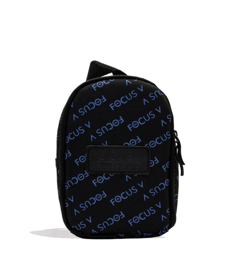 Grape Focus V Aeris Portable Concentrate Vaporizer Travel Bag Front View on White Background