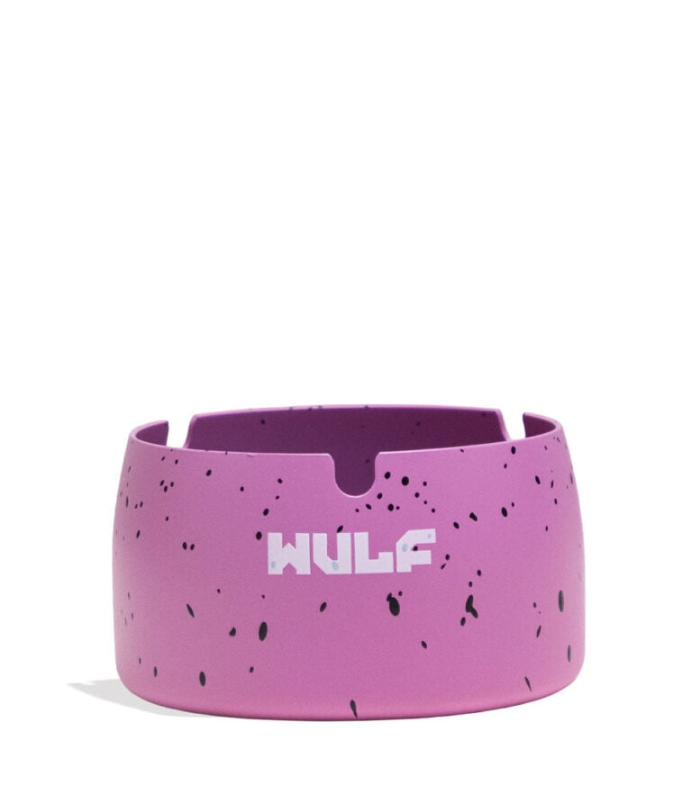 Pink Black Spatter Wulf Mods Cache Ashtray 6pk Front View on White Background