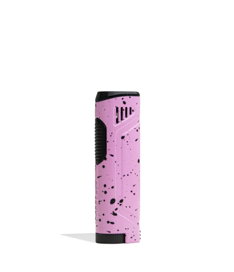Pink Black Spatter Wulf Mods Blitz Butane Powered Torch 9pk Front View on White Background