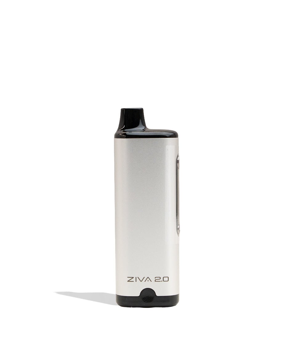 Silver Yocan Ziva 2.0 Variable Voltage Battery 10pk Front View on White Background