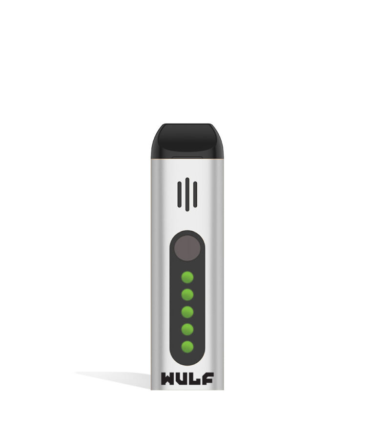 Silver Wulf Mods Flora Portable Dry Herb Vaporizer front view on white background