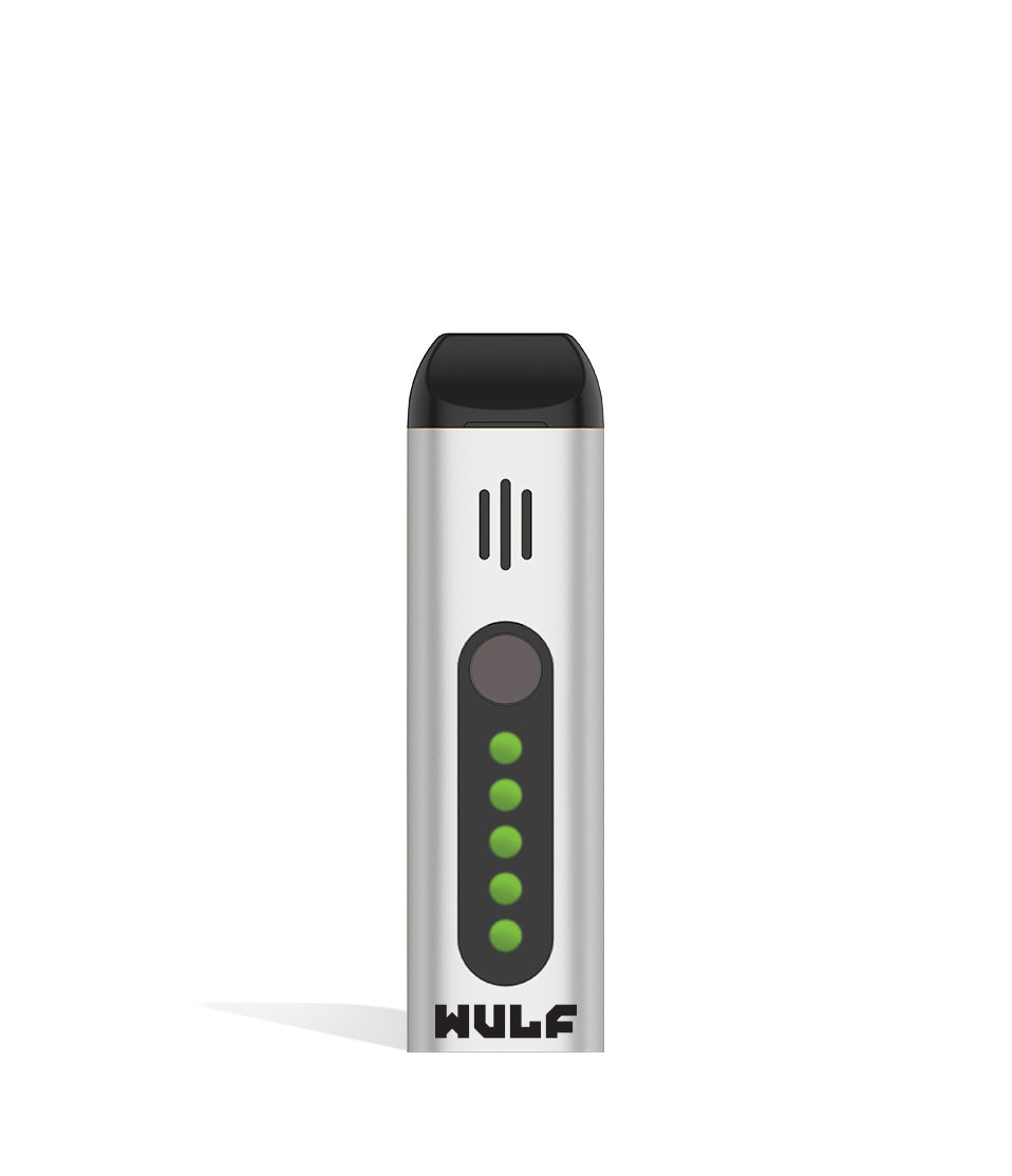 Silver Wulf Mods Flora Portable Dry Herb Vaporizer front view on white background