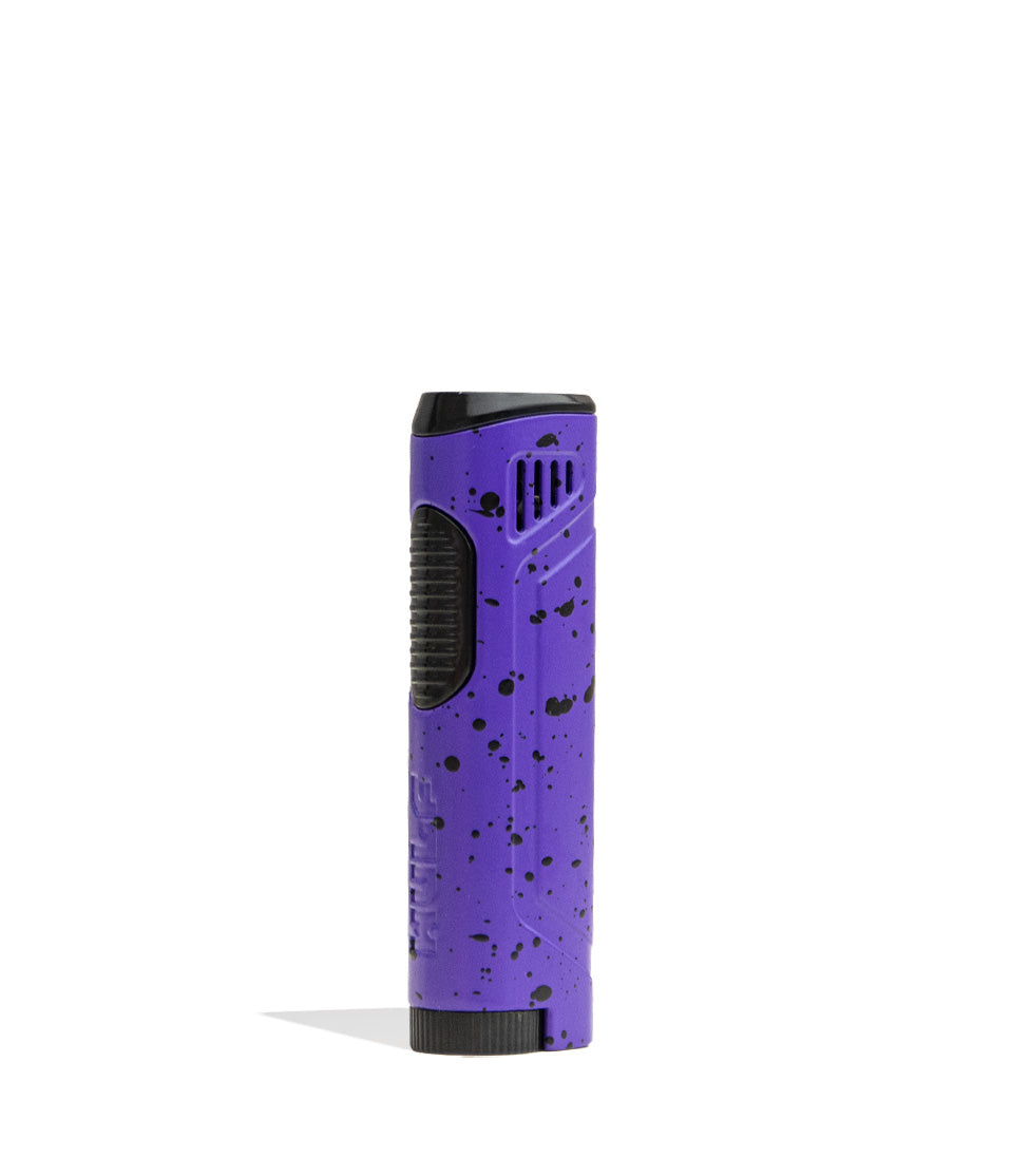 Purple Black Spatter Wulf Mods Blitz Butane Powered Torch 9pk Front View on White Background