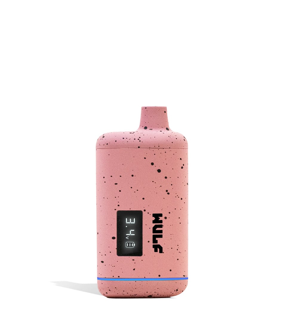 Pink Black Spatter Wulf Mods Recon 510 Thread Battery 9pk Front View on White Background
