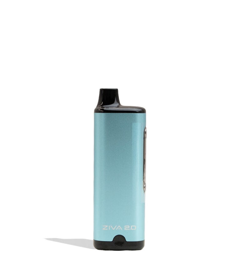 Teal Yocan Ziva 2.0 Variable Voltage Battery 10pk Front View on White Background