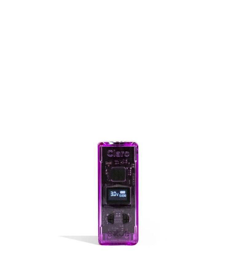 Purple Exxus Vape Claro 510 Thread Battery 12pk Front View on White Background