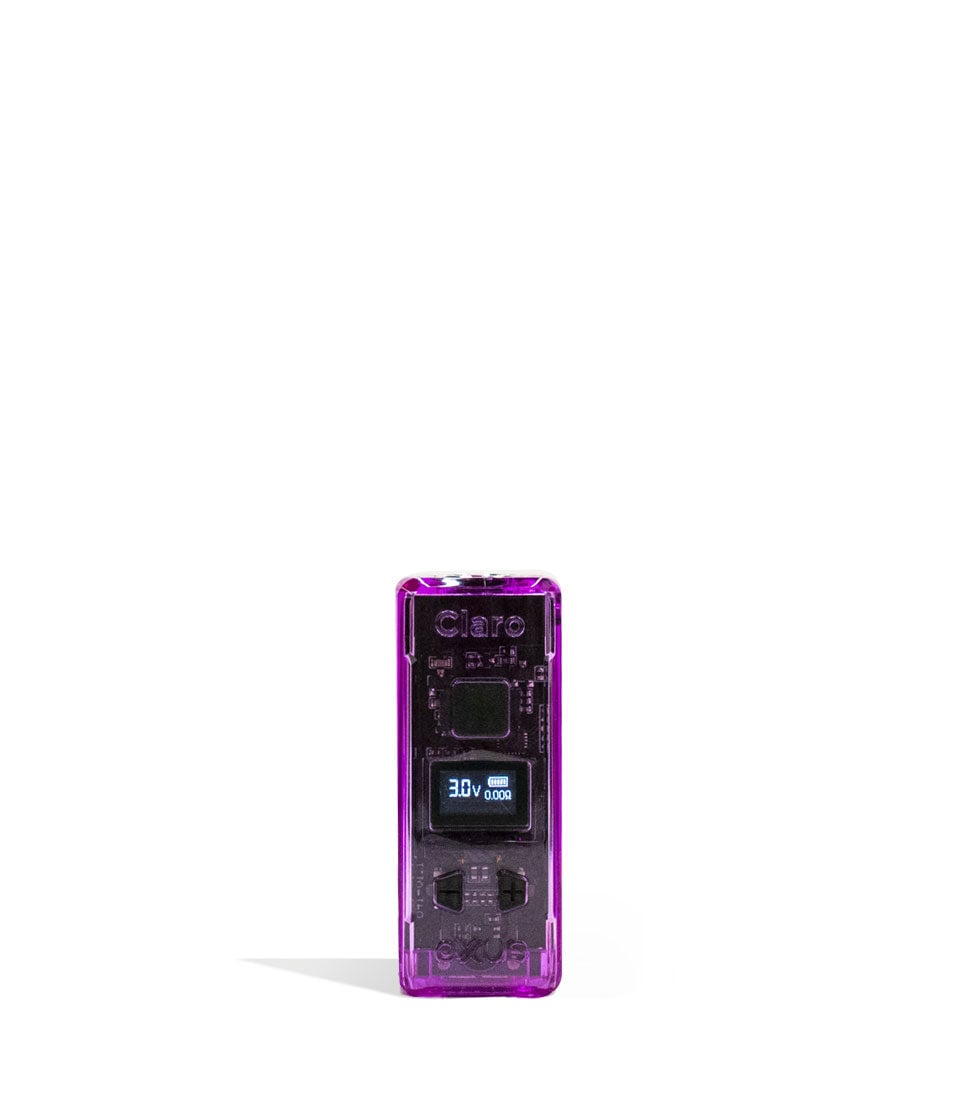 Purple Exxus Vape Claro 510 Thread Battery 12pk Front View on White Background