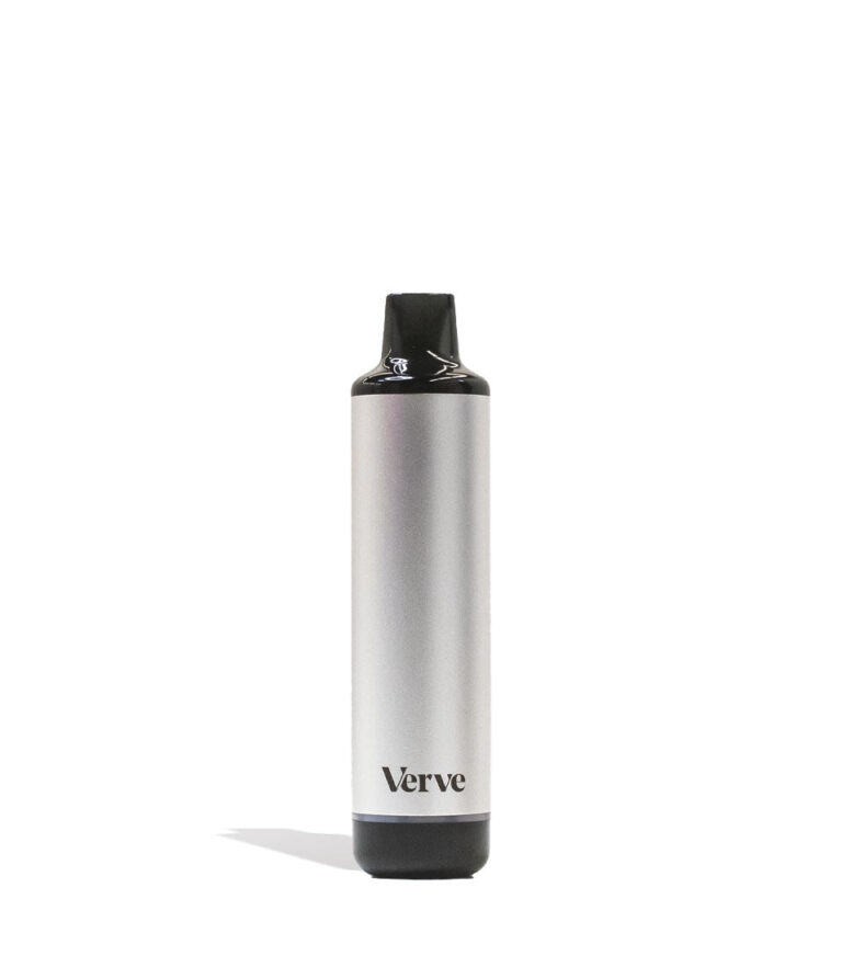 Silver Yocan Verve 510 Thread Battery Front View on White Background