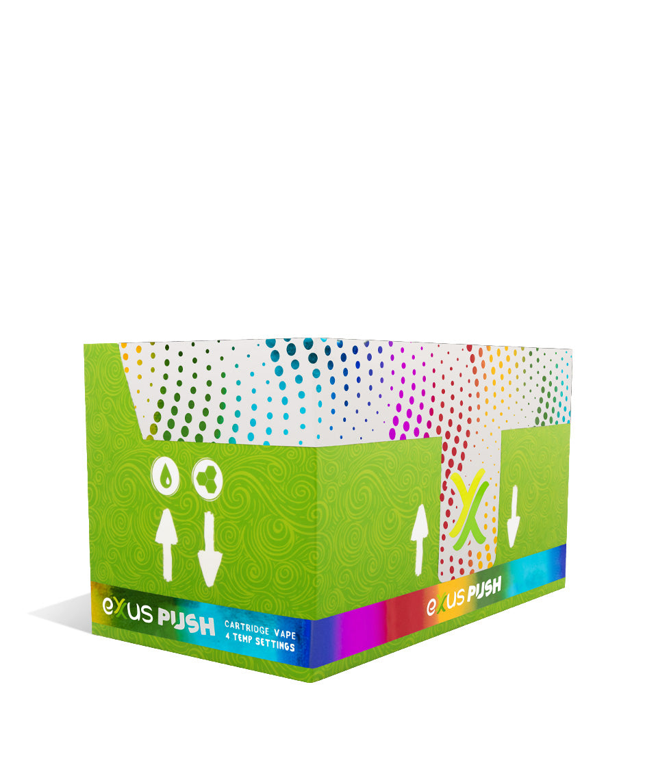 Full Color Side view Exxus Vape Push 510 Thread Battery 12pk on white background