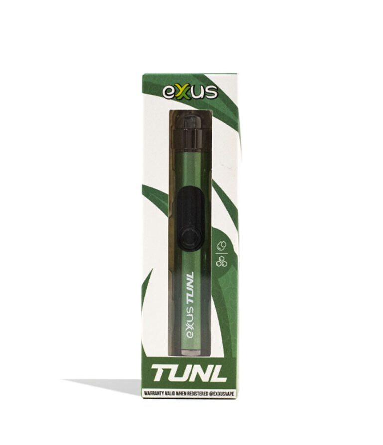Crypto Exxus Vape TUNL 510 Thread Battery 12pk Packaging Front View on White Background