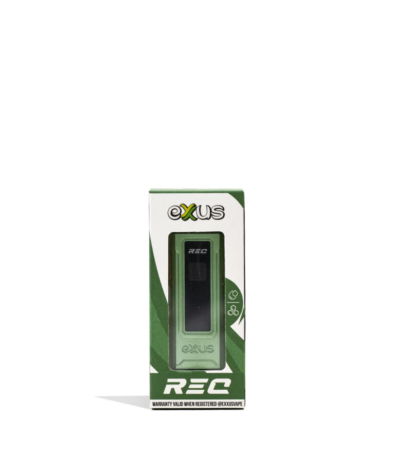 Crypto Exxus Vape REC 510 Thread Battery 12pk Packaging Front View on White Background