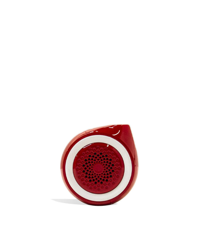 Ruby Red Ooze Moves 510 Thread Battery and Wireless Speaker Front View on White Background